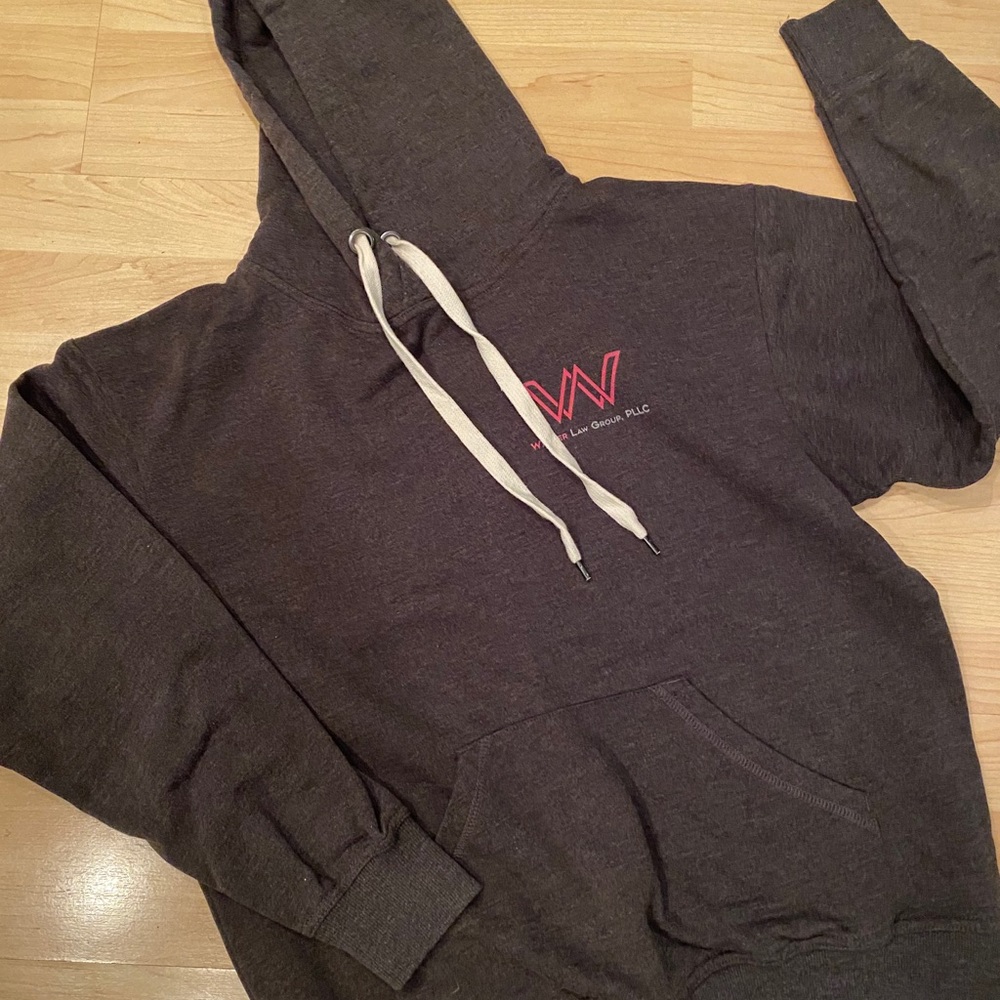 New Men’s size medium law logo hoodie grey